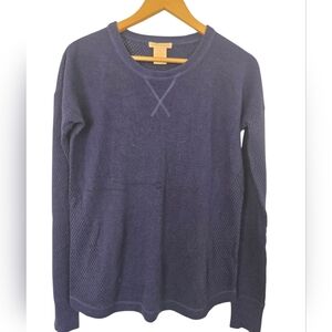 Sweet Romeo Deep Blue Crewneck Sweater Size Medium